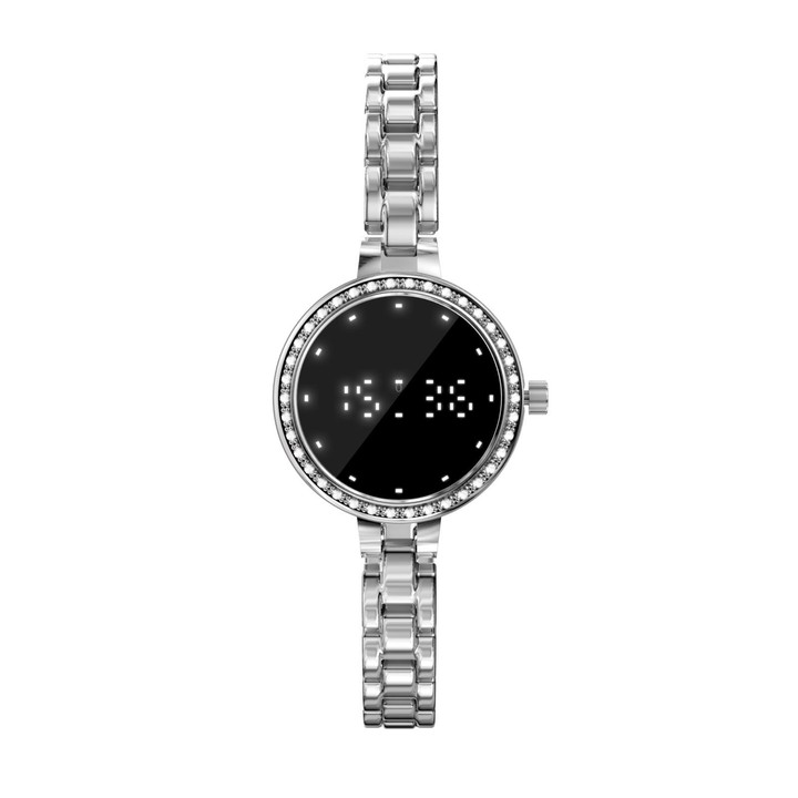 L6 Smart Watch Fashion Bracelet, Support Health Monitoring / Raise To Wake Screen(Silver)