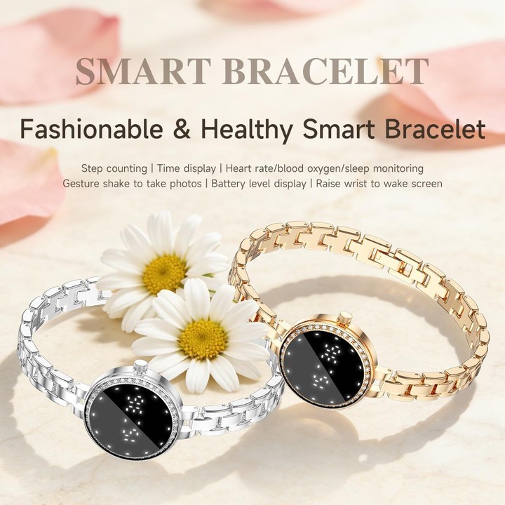 L6 Smart Watch Fashion Bracelet, Support Health Monitoring / Raise To Wake Screen(Silver)