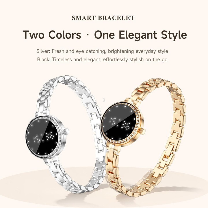 L6 Smart Watch Fashion Bracelet, Support Health Monitoring / Raise To Wake Screen(Silver)