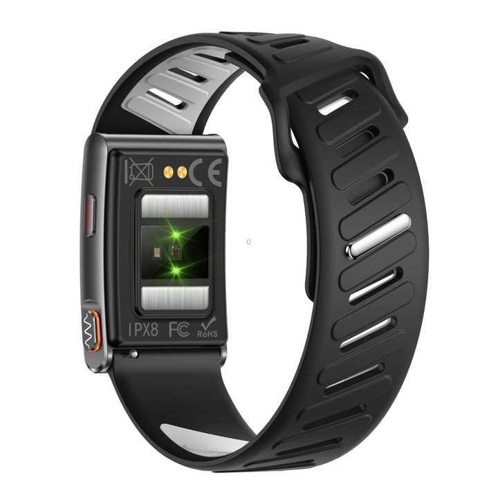 KR96 Pro Screenless Smart Bracelet Silicone Strap, Support Health Monitoring / Multiple Sports Modes(Black)