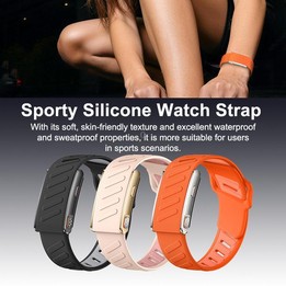 KR96 Pro Screenless Smart Bracelet Silicone Strap, Support Health Monitoring / Multiple Sports Modes(Pink)
