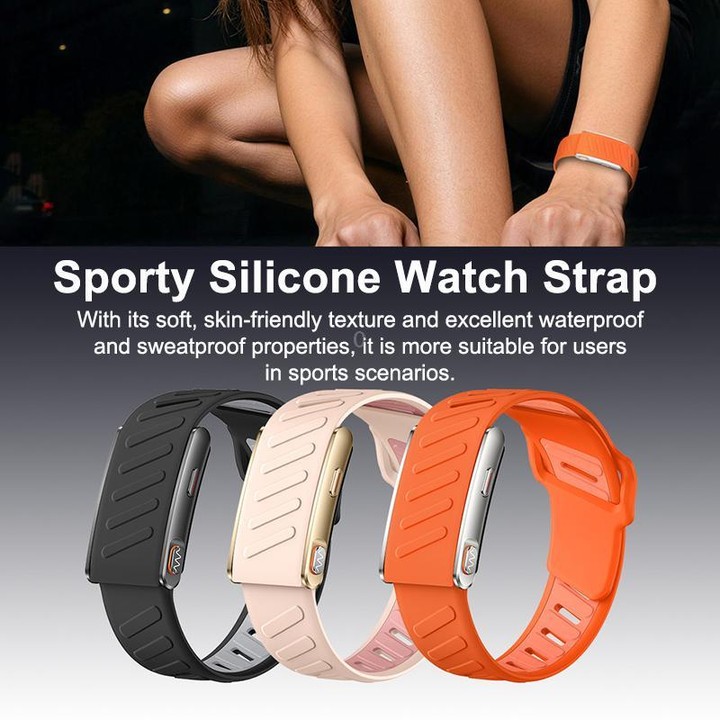 KR96 Pro Screenless Smart Bracelet Silicone Strap, Support Health Monitoring / Multiple Sports Modes(Pink)