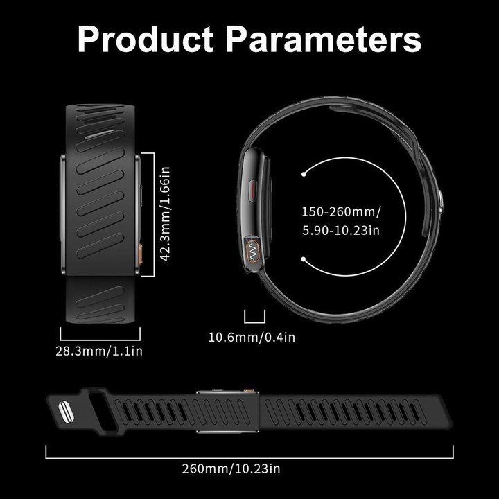 KR96 Pro Screenless Smart Bracelet Silicone Strap, Support Health Monitoring / Multiple Sports Modes(Pink)