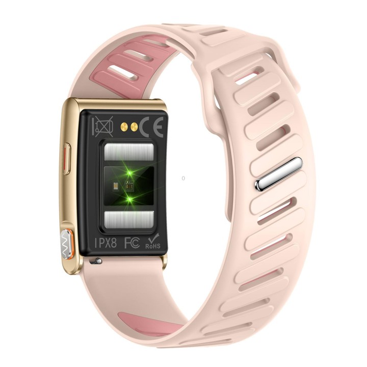 KR96 Pro Screenless Smart Bracelet Silicone Strap, Support Health Monitoring / Multiple Sports Modes(Pink)