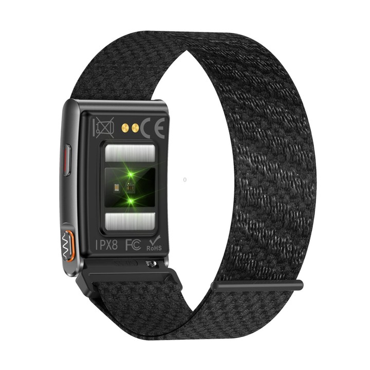 KR96 Pro Screenless Smart Bracelet Nylon Strap, Support Health Monitoring / Multiple Sports Modes(Black)