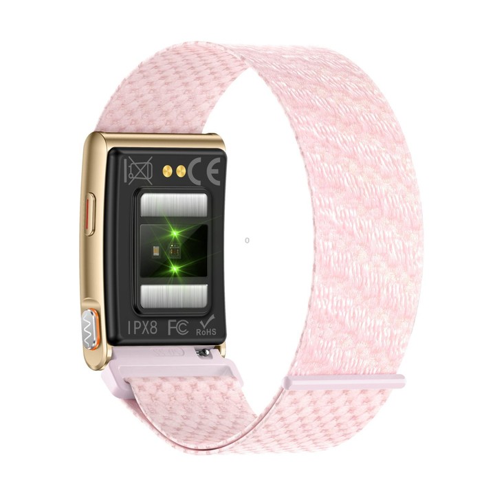 KR96 Pro Screenless Smart Bracelet Nylon Strap, Support Health Monitoring / Multiple Sports Modes(Pink)
