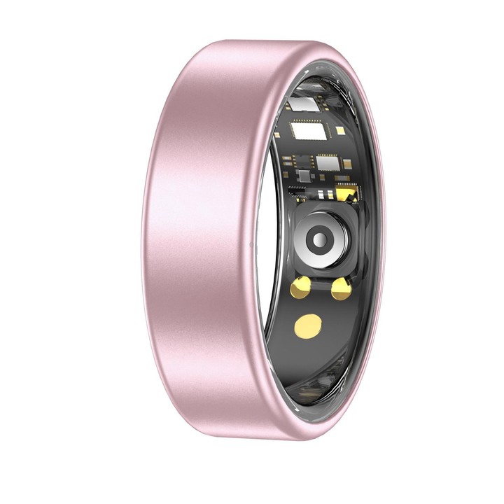 R88 Smart Ring Fitness Tracker, Supports Health Monitoring / Camera Control, Ring Size:Size 10(Pink)