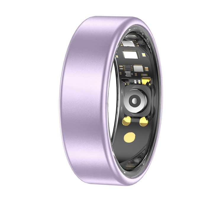 R88 Smart Ring Fitness Tracker, Supports Health Monitoring / Camera Control, Ring Size:Size 13(Purple)