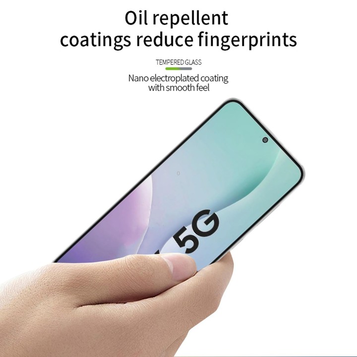 For Galaxy M56 5G MOFI 9H 2.5D Full Screen Tempered Glass Film(Black)
