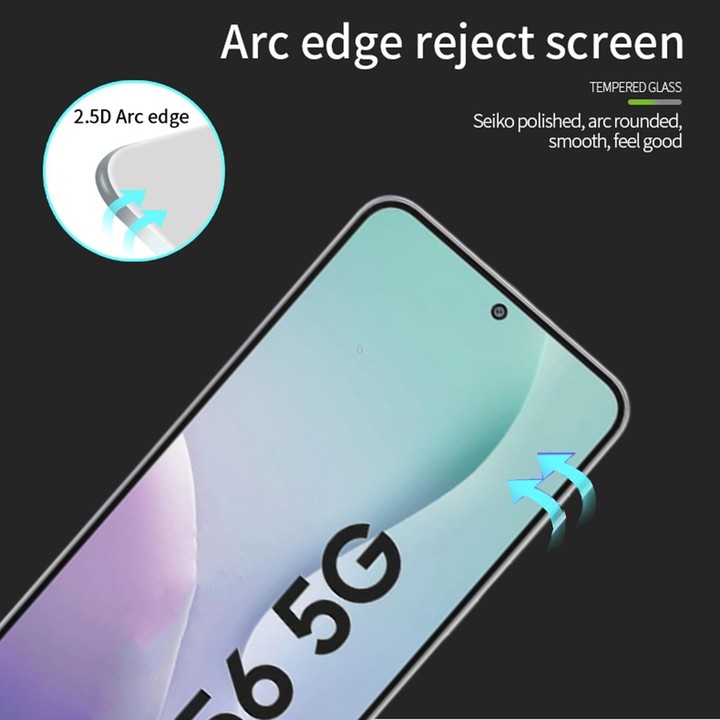 For Galaxy M56 5G MOFI 9H 2.5D Full Screen Tempered Glass Film(Black)
