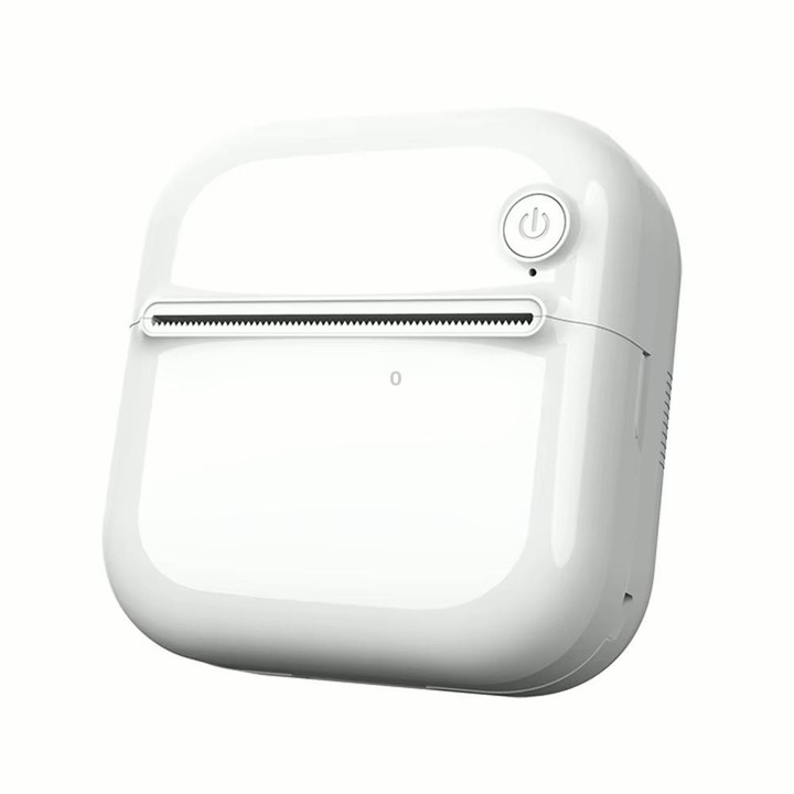 203DPI Bluetooth Thermal Sticker Printer, USB Rechargeable Inkless Mini Photo Label Printer for Journal, Notes, Photos, Perfect