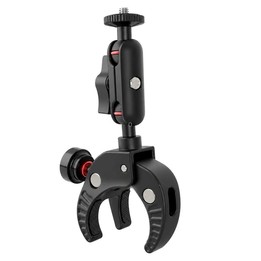 U073 70mm Anti-Theft 3-Prong Camera Clamp 1/4 Screw Universal Rotate Holder