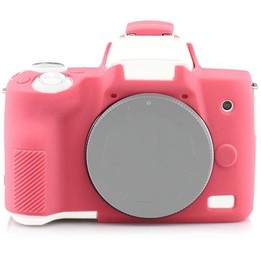 Richwell Silicone Armor Skin Case Body Cover Protector for Canon EOS M50 Body Digital Camera(Pink)