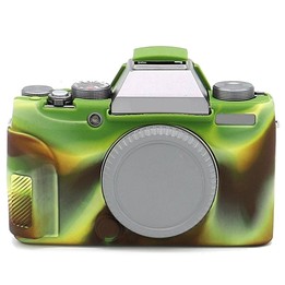 Richwell Soft Silicone TPU Skin Body Rubber Camera Case Bag Full Cover for Fujifilm Fuji X-T100 Digital Camera(Camouflage)