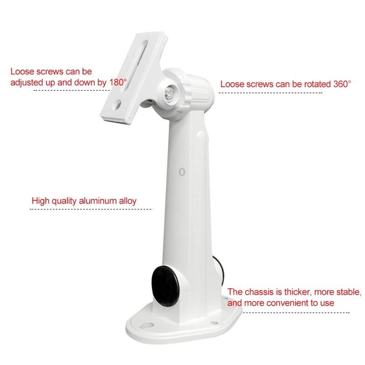 CCTV Wall Mount Stand Aluminum Metallic Silver Bracket Indoor Outdoor for Bullet Camera IP Camera Bracket Accessories
