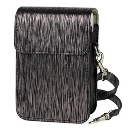 Richwell Brushed Camera Case PU Leather Case for Fujifilm Instax Mini Liplay Instant Camera(Black)