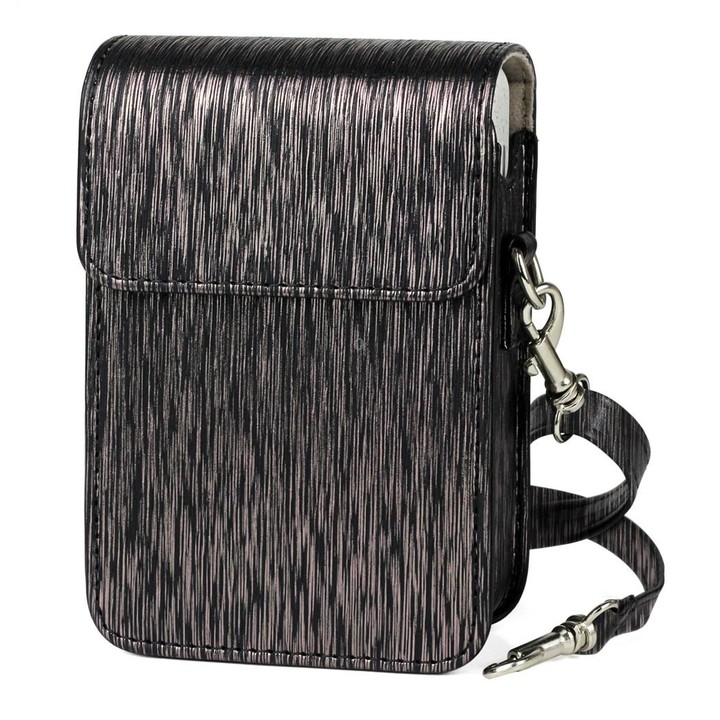 Richwell Brushed Camera Case PU Leather Case for Fujifilm Instax Mini Liplay Instant Camera(Black)