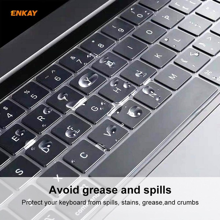 ENKAY TPU Soft Keyboard Protector for MacBook Pro 16 inch A2141 / Pro 13.3 inch A2289 & A2251 & A2338 (2020), US Version