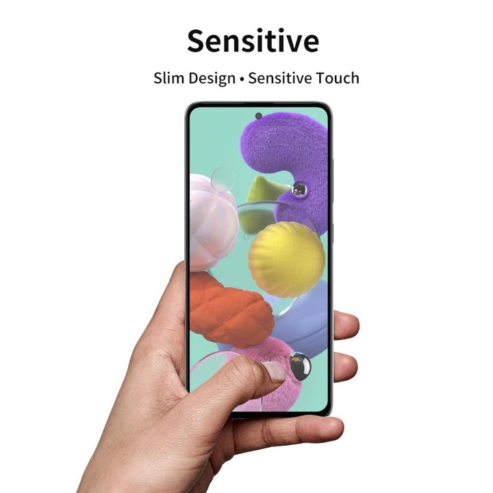 For Galaxy A51 ENKAY Hat-Prince Full Glue 0.26mm 9H 2.5D Tempered Glass Full Coverage Film