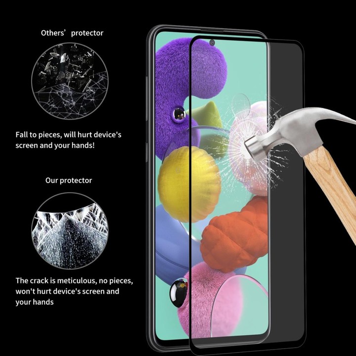 For Galaxy A51 ENKAY Hat-Prince Full Glue 0.26mm 9H 2.5D Tempered Glass Full Coverage Film