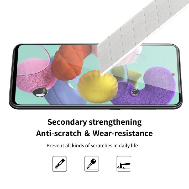 For Galaxy A51 ENKAY Hat-Prince Full Glue 0.26mm 9H 2.5D Tempered Glass Full Coverage Film