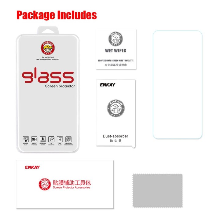 For Galaxy A51 ENKAY Hat-prince 0.26mm 9H 2.5D Curved Edge Tempered Glass Film