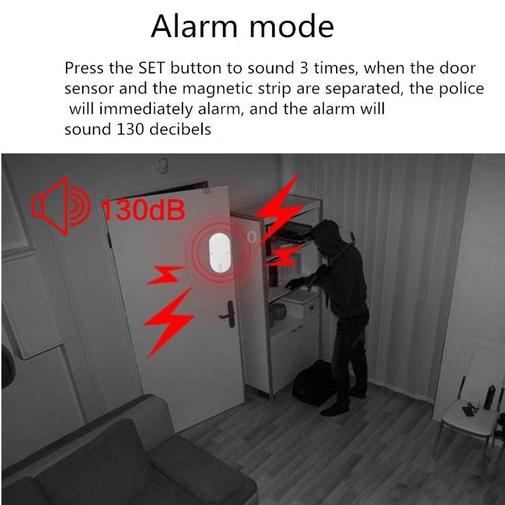 MC-03 130dB Multi-function Door and Window Anti-theft Alarm with 5 Modes