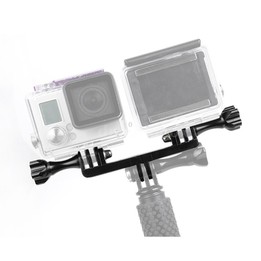 Double Bracket with Screw Mount Adapter for GoPro Hero11 Black / HERO10 Black /9 Black /8 Black /7 /6 /5 /5 Session /4 Session /