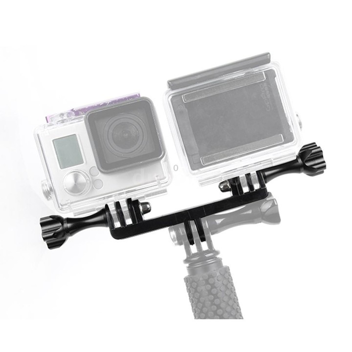 Double Bracket with Screw Mount Adapter for GoPro Hero11 Black / HERO10 Black /9 Black /8 Black /7 /6 /5 /5 Session /4 Session /