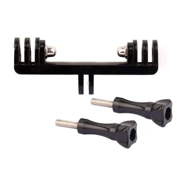 Double Bracket with Screw Mount Adapter for GoPro Hero11 Black / HERO10 Black /9 Black /8 Black /7 /6 /5 /5 Session /4 Session /