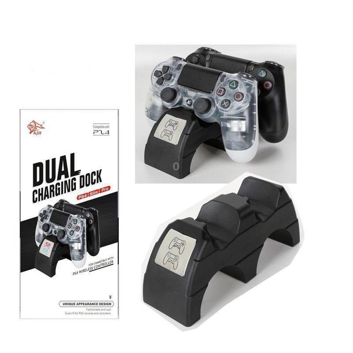 For Playstation 4 /PS4 pro /PS4 Slim Wireless Controller LED Indicator Charger Double Handle Dual USB Charging Dock Station Stan
