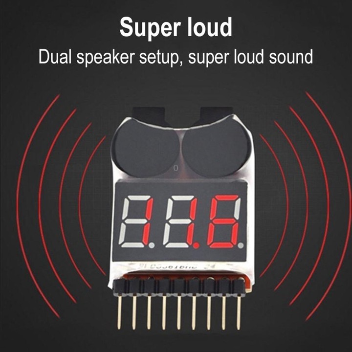Battery Voltage Tester Low Voltage Buzzer Alarm