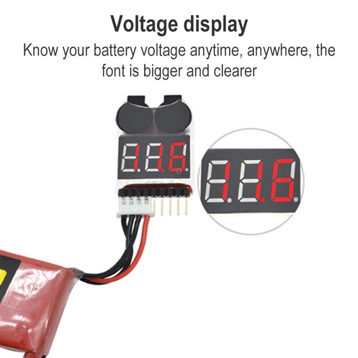 Battery Voltage Tester Low Voltage Buzzer Alarm