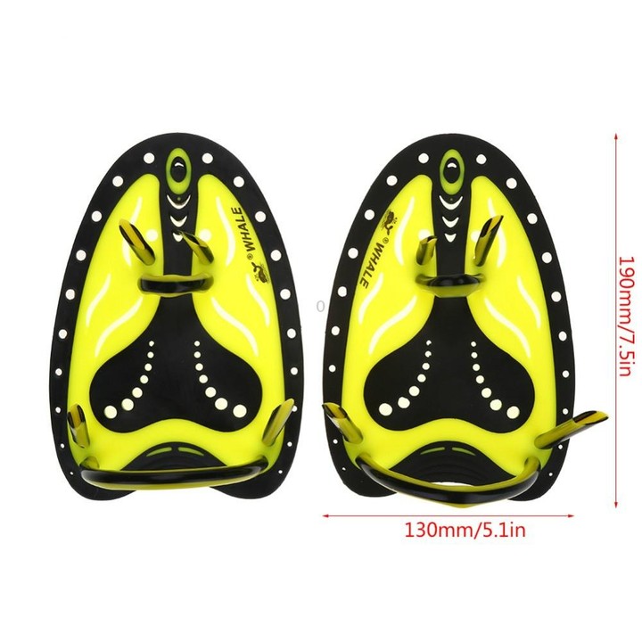 TP200 Two-color Swimming Hand Webbed Swimming Practice Equipment for Beginners, Size:Children S(Yellow)