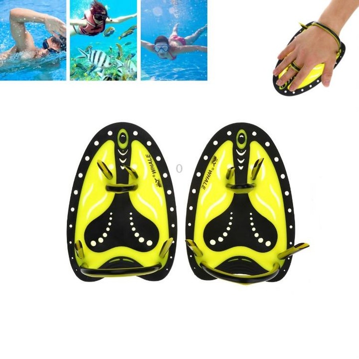 TP200 Two-color Swimming Hand Webbed Swimming Practice Equipment for Beginners, Size:Children S(Yellow)