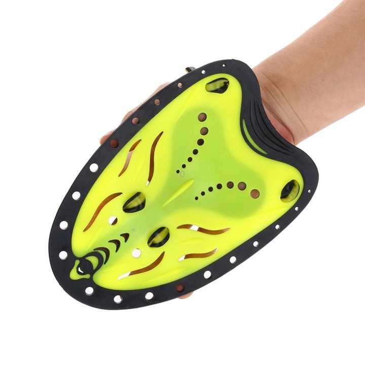 TP200 Two-color Swimming Hand Webbed Swimming Practice Equipment for Beginners, Size:Children S(Yellow)