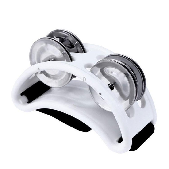 Aluminum Percussion Cajon Foot Bell, Size: 10 x 8 x 4cm(White)