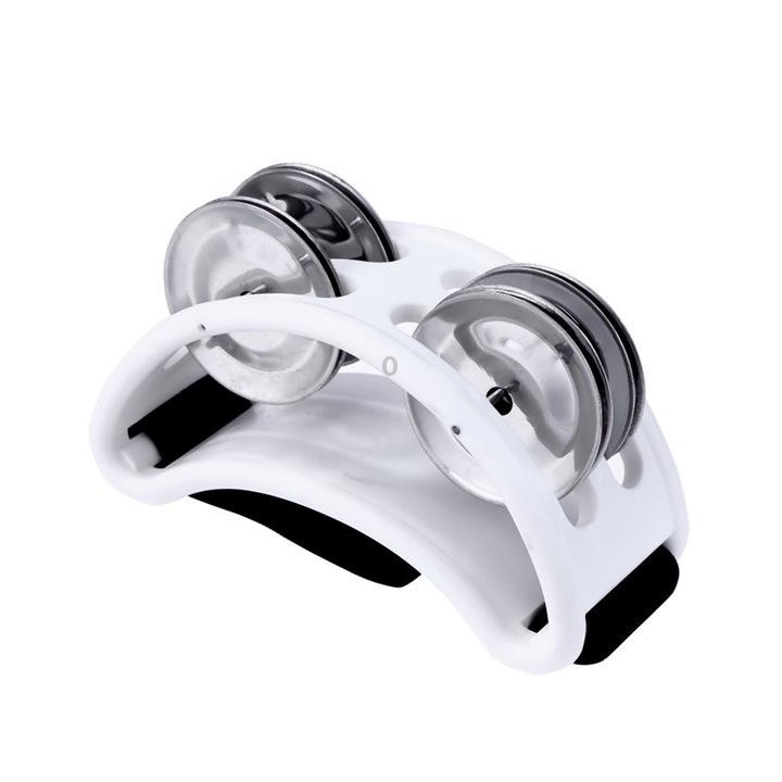 Aluminum Percussion Cajon Foot Bell, Size: 10 x 8 x 4cm(White)