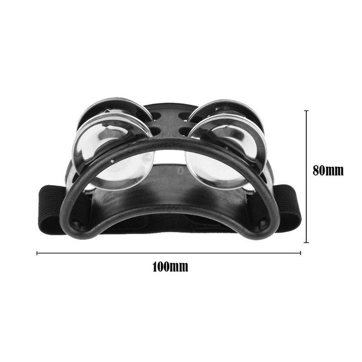 Aluminum Percussion Cajon Foot Bell, Size: 10 x 8 x 4cm(White)