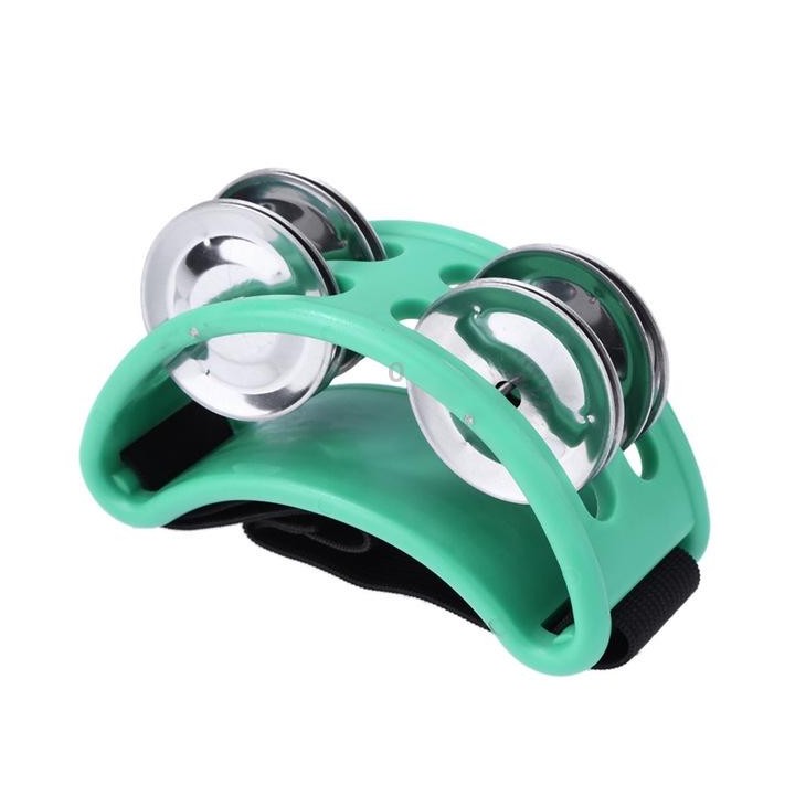 Aluminum Percussion Cajon Foot Bell, Size: 10 x 8 x 4cm(Green)