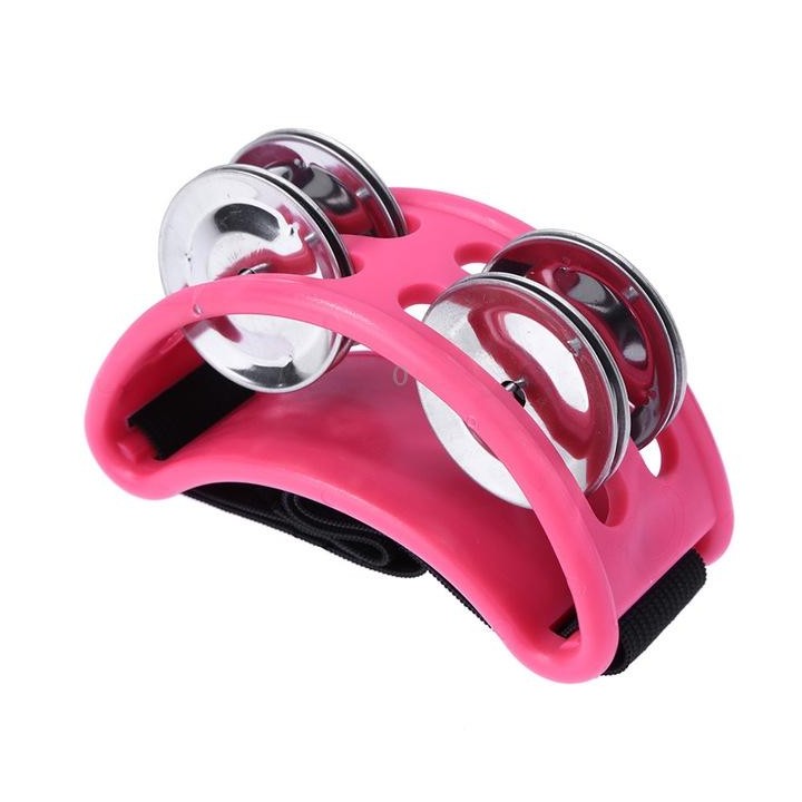 Aluminum Percussion Cajon Foot Bell, Size: 10 x 8 x 4cm(Pink)