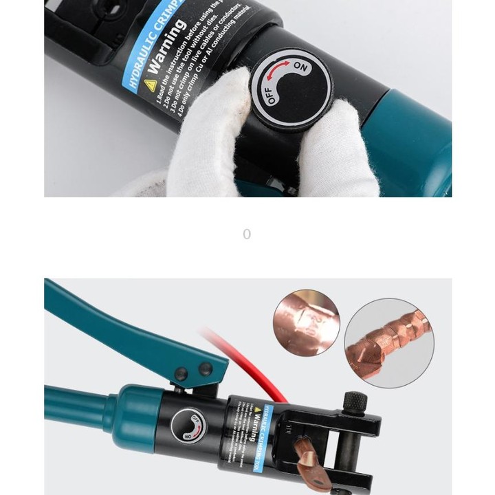 Electrician Overall Manual Hydraulic Pliers Multi-function Crimping Pliers, Model:YQK120(4-120mm)