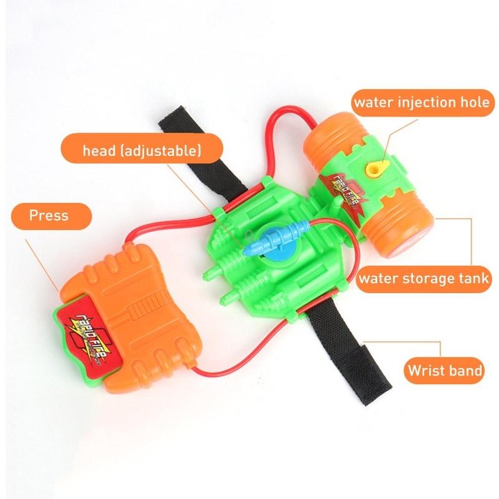 Children Summer Beach Toys Educational Water Fight Pistol Swimming Wrist Water Guns(Mixed color)