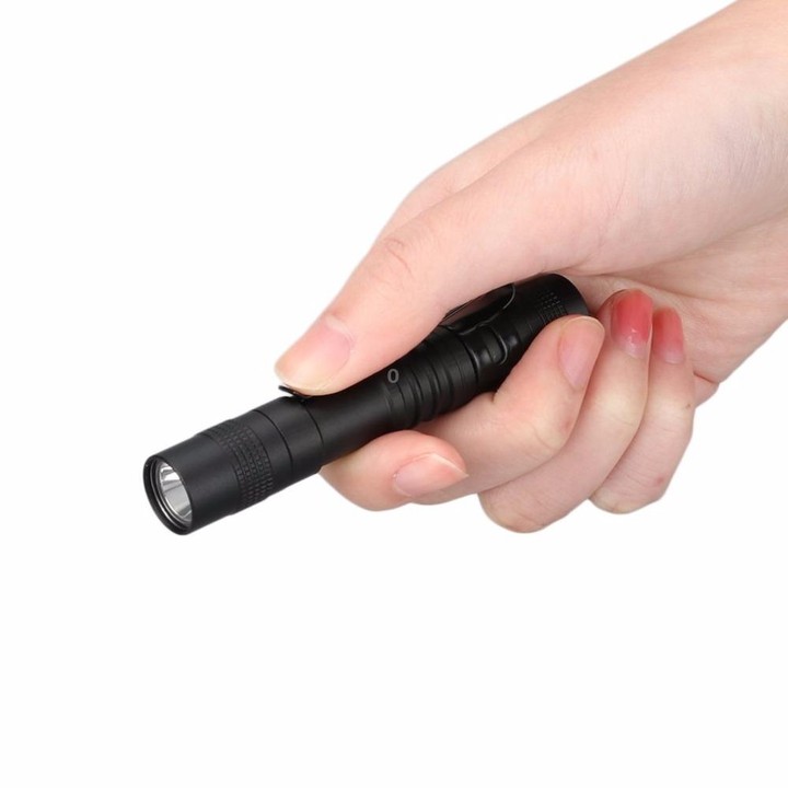 Mini LED Pen-shaped Strong Flashlight Pen Clip Torch, Size:13.3cm