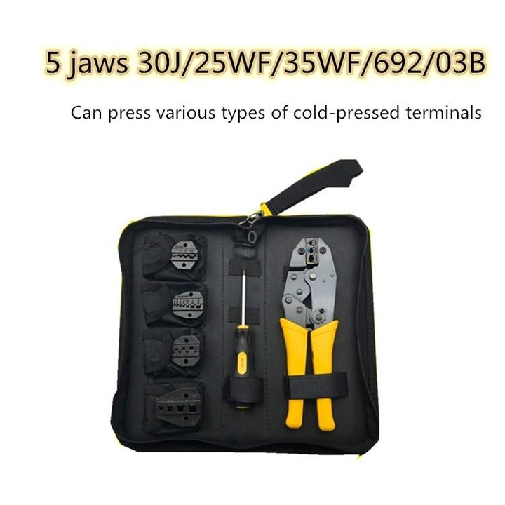 WXK-30JN Multifunctional Cold-pressed Bare Terminal Wire End Insulation Crimping Pliers Set Electrician Hand Tool