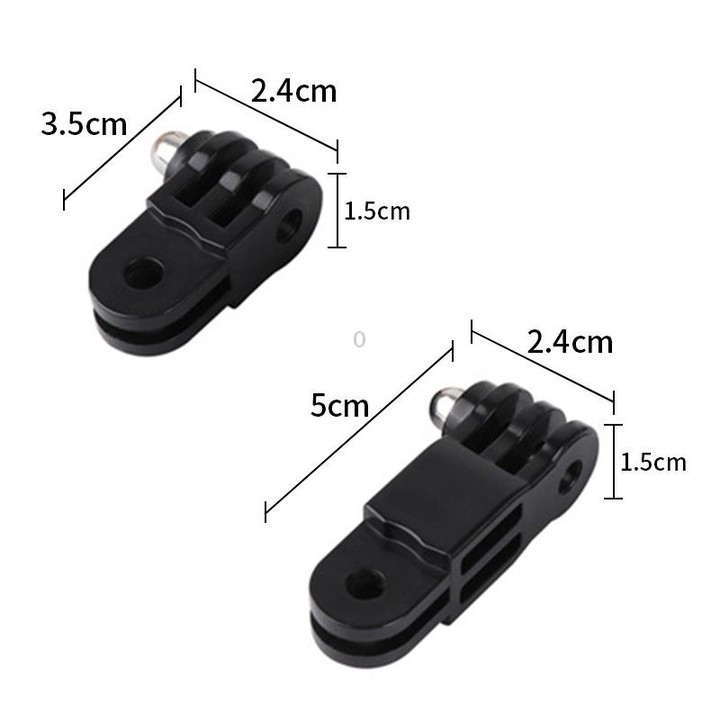 Different Direction Short Adapter TELESIN Screw Adapter Adjustment Arm For GoPro Hero12 Black / Hero11/10 /9 /8 /7 /6 /5, Insta3