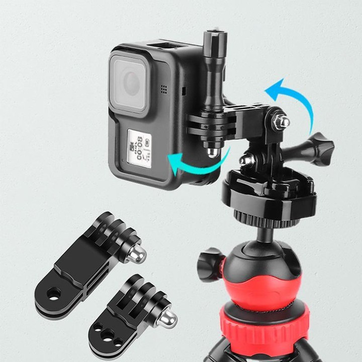 Different Direction Short Adapter TELESIN Screw Adapter Adjustment Arm For GoPro Hero12 Black / Hero11/10 /9 /8 /7 /6 /5, Insta3