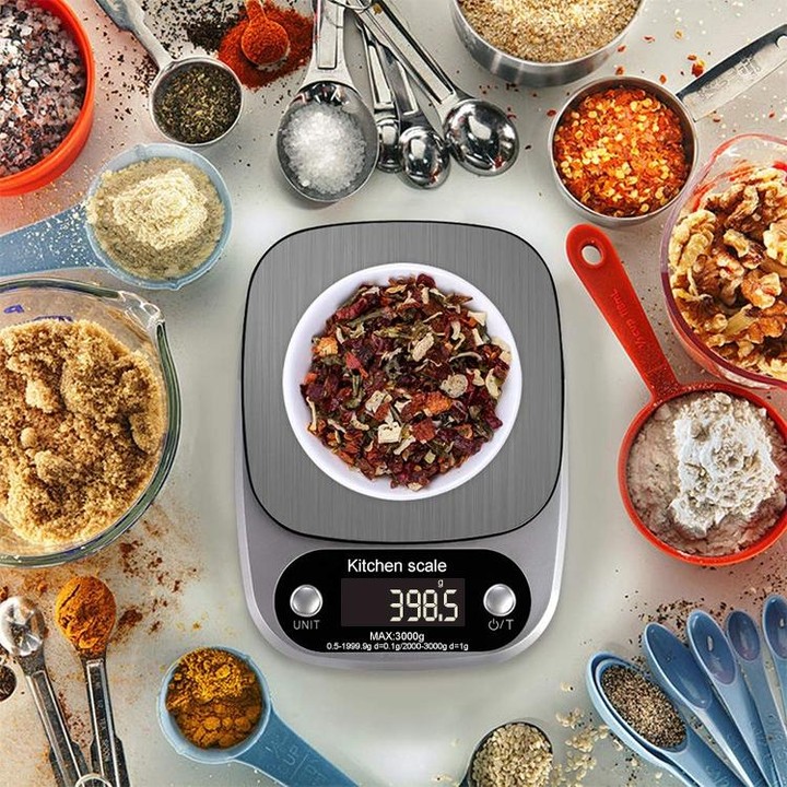 BOH-C305 Kitchen Stainless Steel LCD Electronic Scale, Specification: 5kg/0.1g