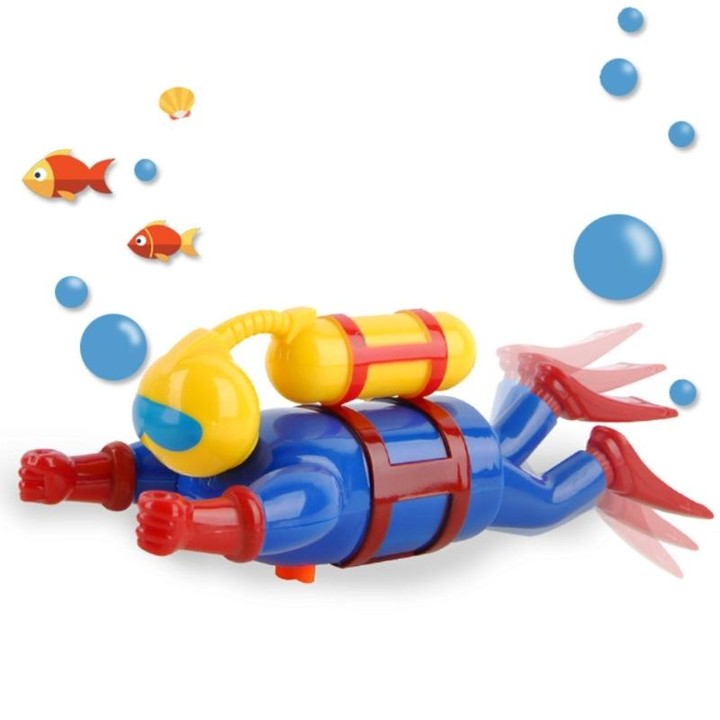 Simulation Diver Clockwork Toy Children Swimming Bath Toy