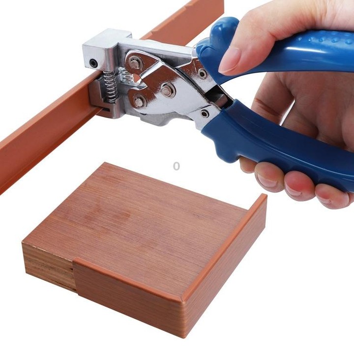 RUITOOL V-shaped Fold Pliers 90 Degree Angle Pliers Clamp Strip Edge Band Strip Pliers(Orange)